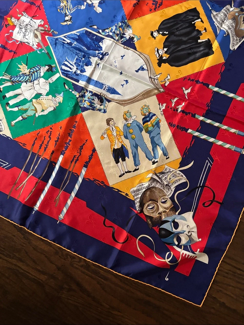 Hermes, silk carnival scarf
